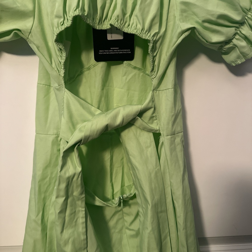 LIME GREEN ROMPER - Picture 3 of 6